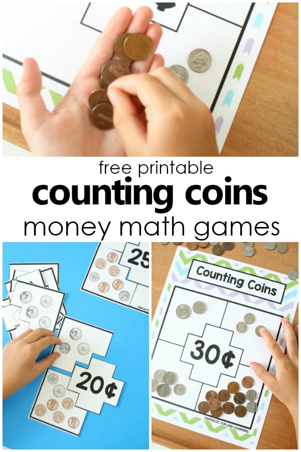 Free Coin Sorting and Matching Printables - Fantastic Fun &  Learning