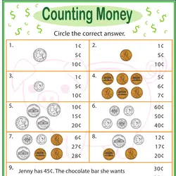Money Worksheets &  Free Printables 