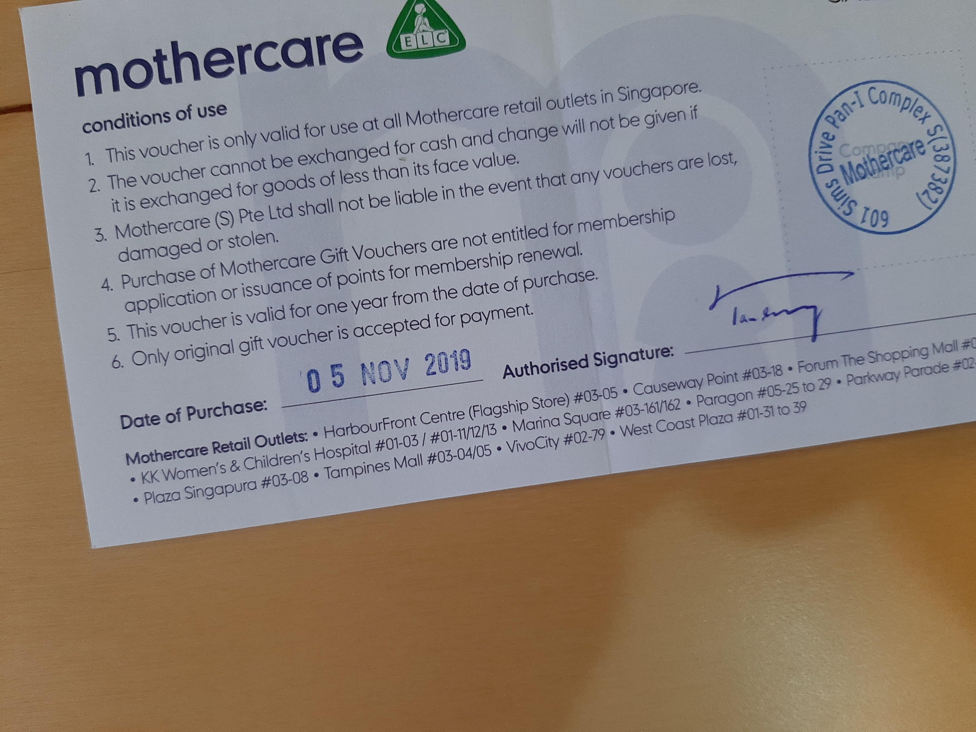 printable money off vouchers mothercare