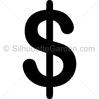 Dollar Sign Silhouette - Free Clip Art, Printable, and Vector ...
