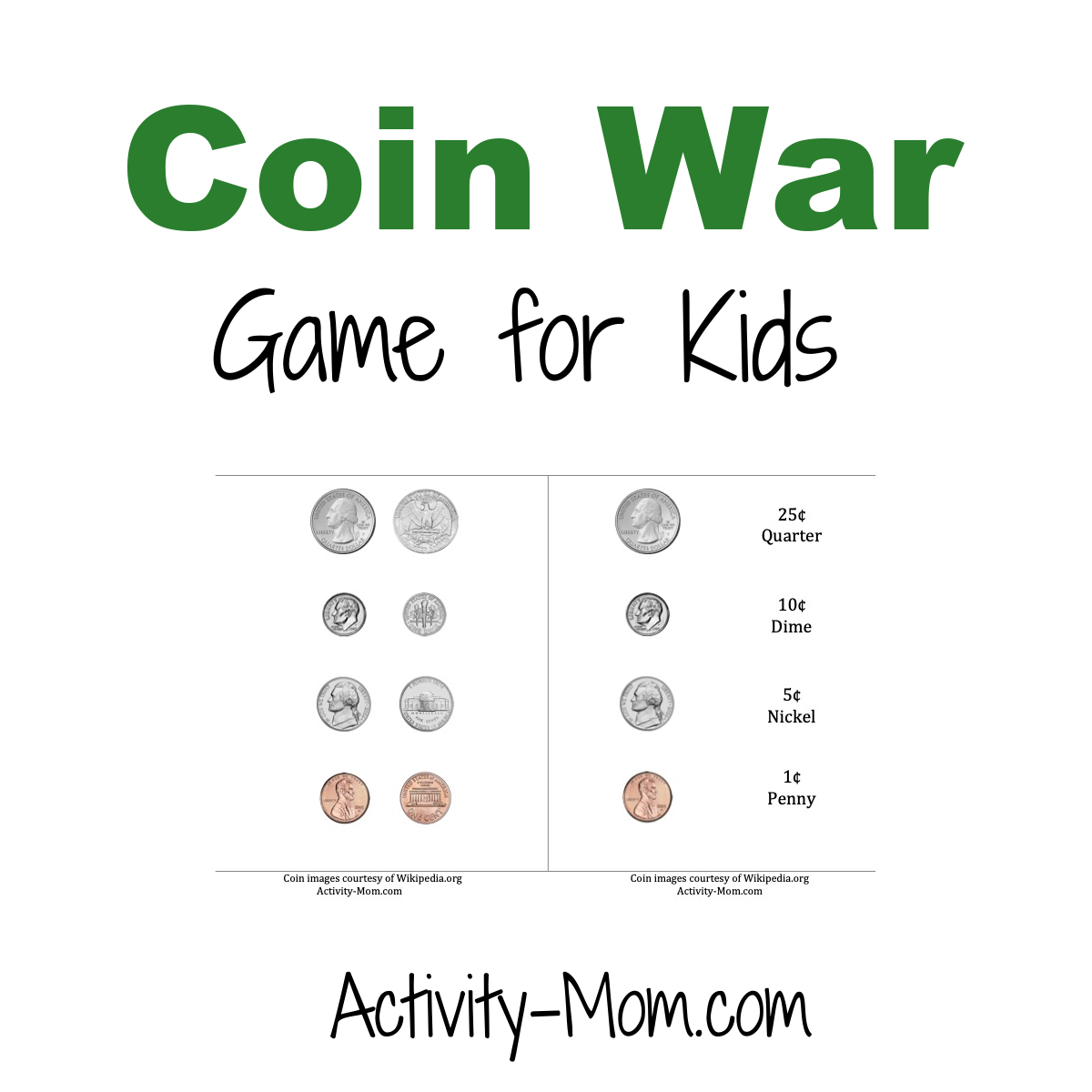 Free Printable Coin Worksheets - The Activity Mom