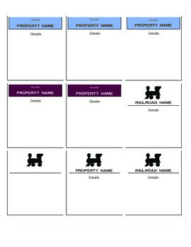 printable monopoly cards