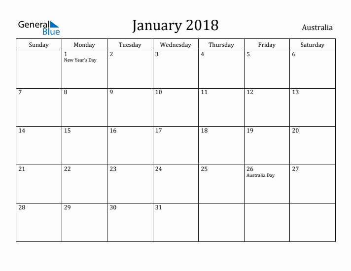 printable monthly planner 2018 australia