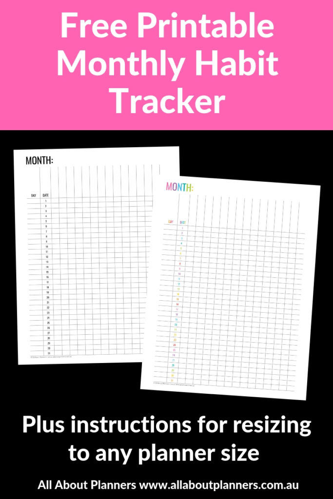 printable monthly planner 2018 australia