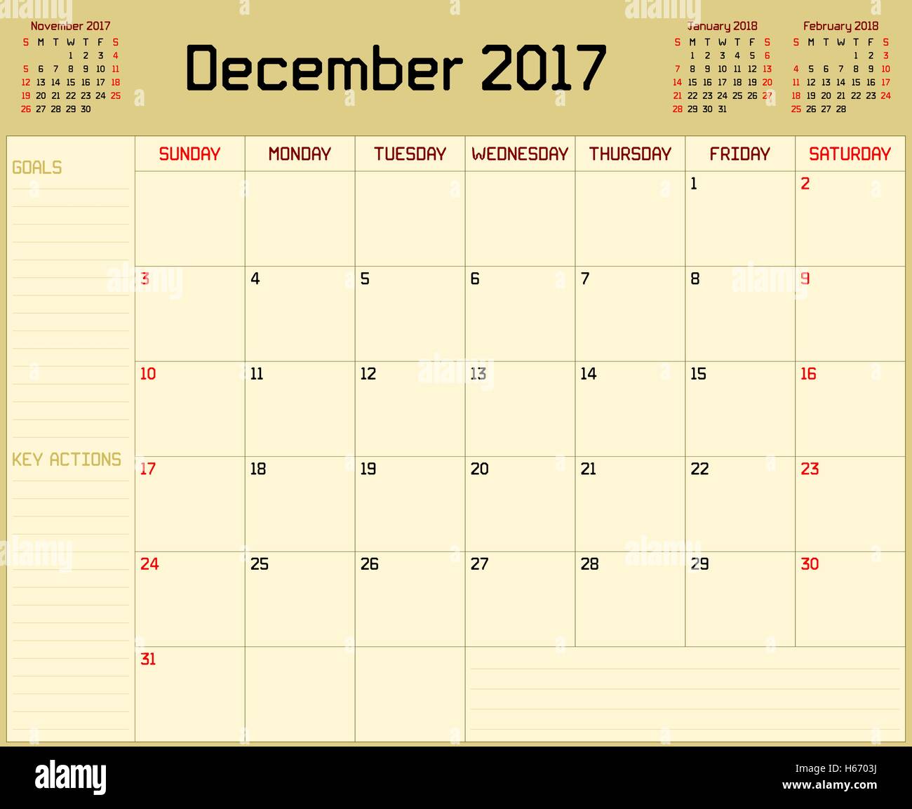 Single page wall calendar hi-res stock photography and images ...