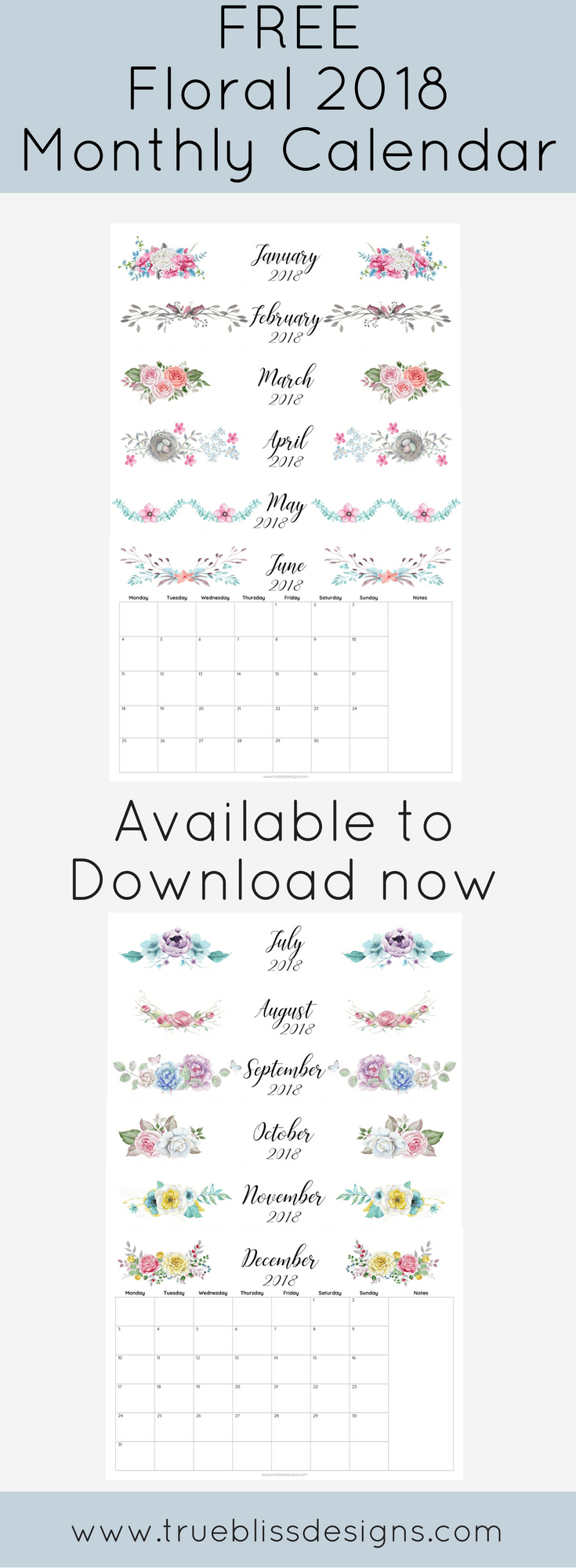 printable monthly planner may 2018