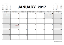 printable monthly schedule 2017