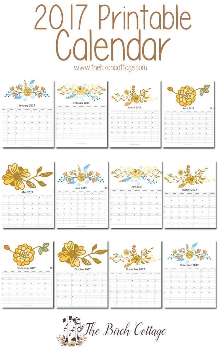 printable monthly schedule 2017