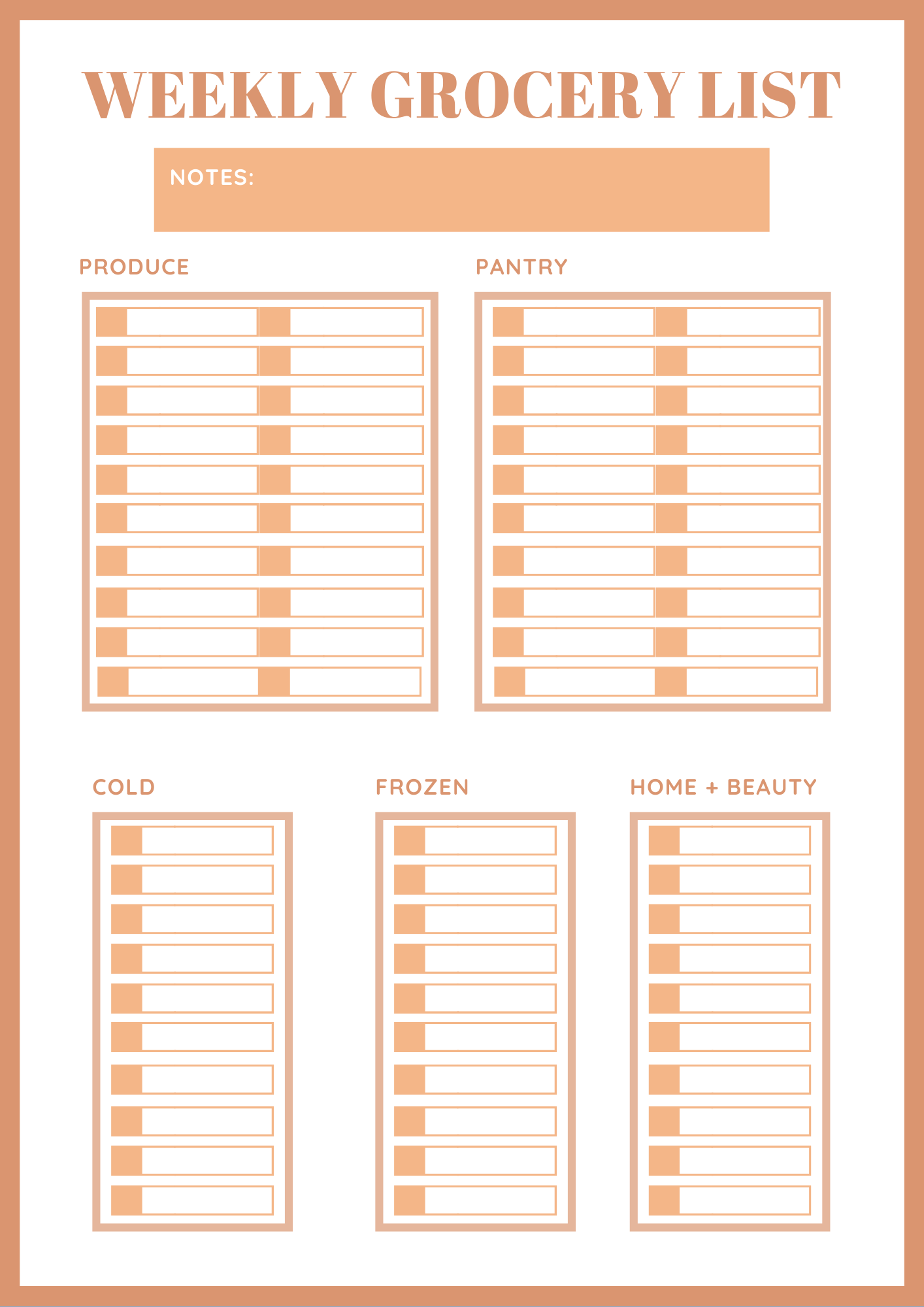 Free Grocery List Print Outs! - Nikki Vegan