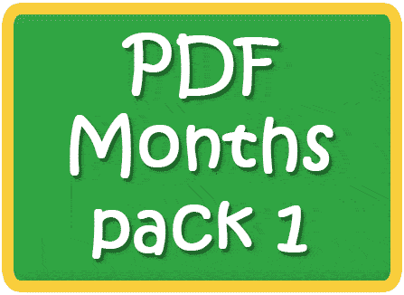 FREE Months of the year flashcards - Perfect for Kindergarten!