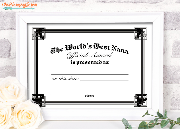 printable mothers day awards