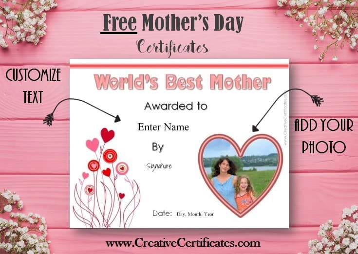 printable mothers day awards