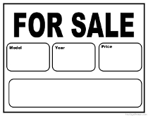 printable motorcycle for sale sign