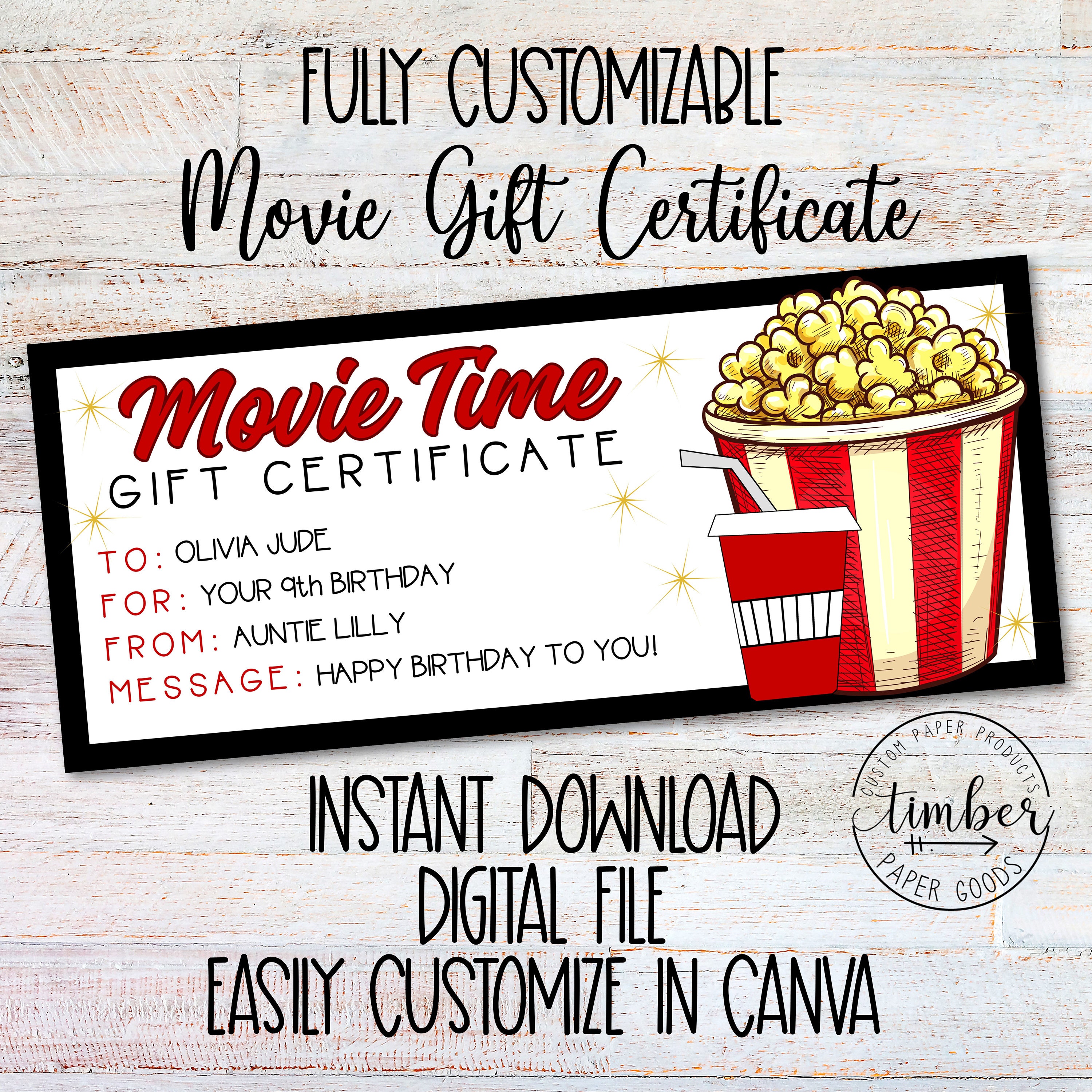 printable movie gift certificates