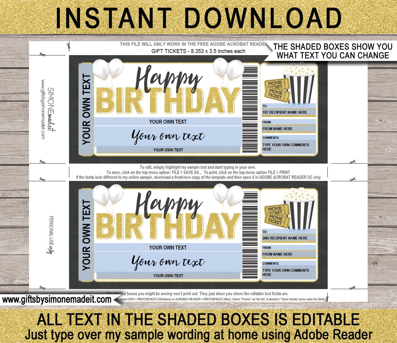 printable movie gift certificates