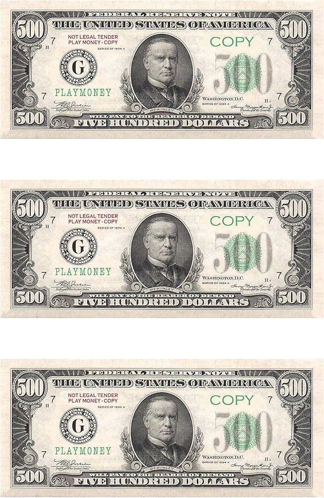 1000pcs Movie Prop Money – Fake Bills Look Real – Party Props, Educational Toys, Video Use