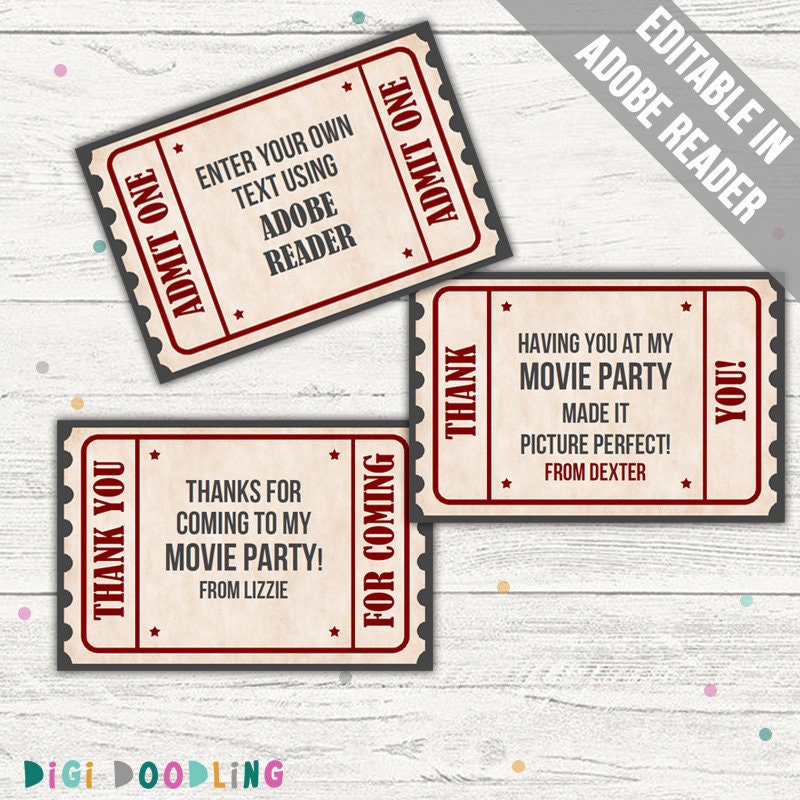 Movie ticket tags  .de