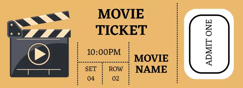 Movie Ticket Template - PhotoADKing