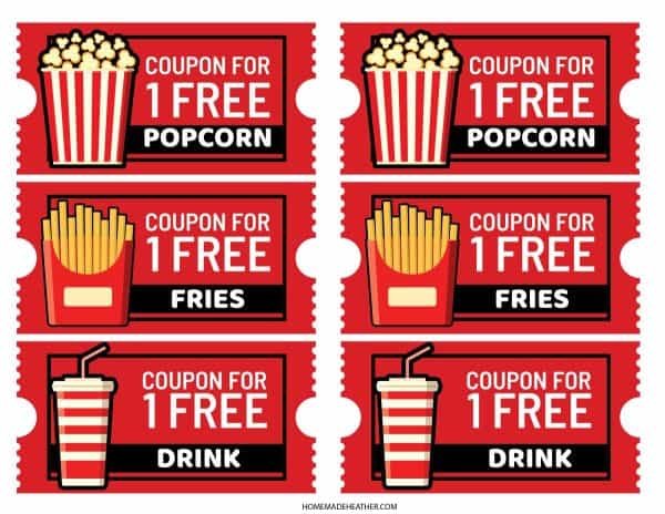 Free Movie Night Pretend Play Printables » Homemade Heather - Worksheets Library free-movie-night-pretend-play-printables-homemade-heather-worksheets-library