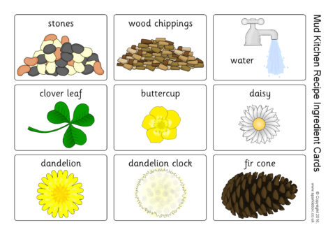 printable mud kitchen recipes