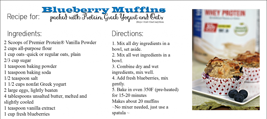 Blueberry Greek Yogurt Muffins with Protein #Recipe #MyGoodEnergy ...