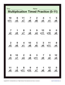 printable multiplication quiz