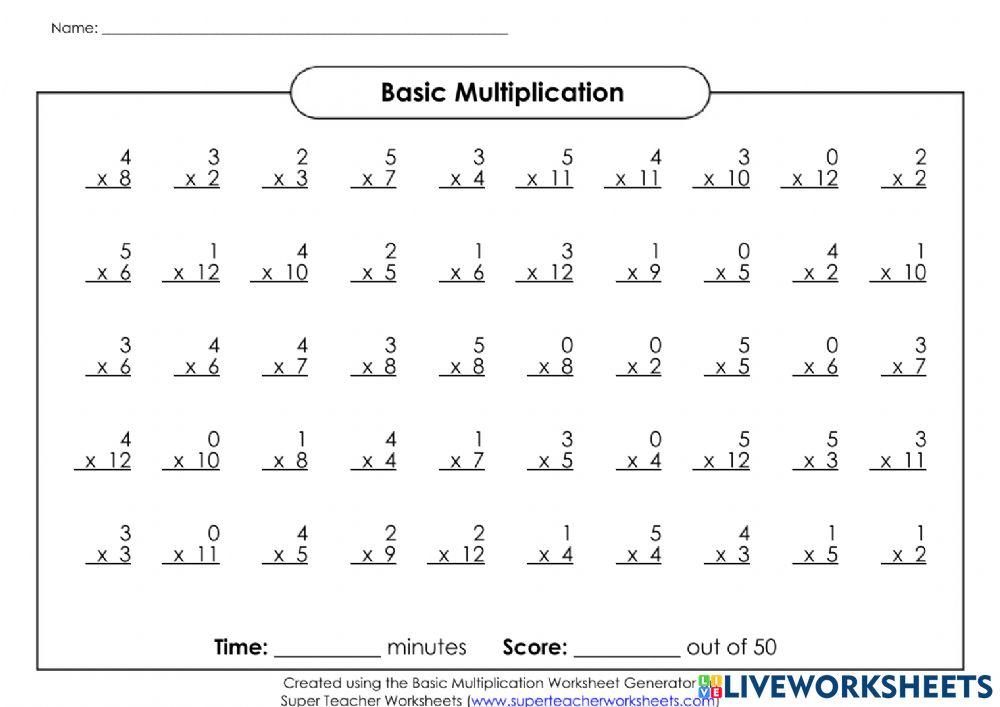 0 5 Multiplication Quiz worksheet Live Worksheets Worksheets Library 0 5 Multiplication Quiz worksheet Live Worksheets Worksheets Library