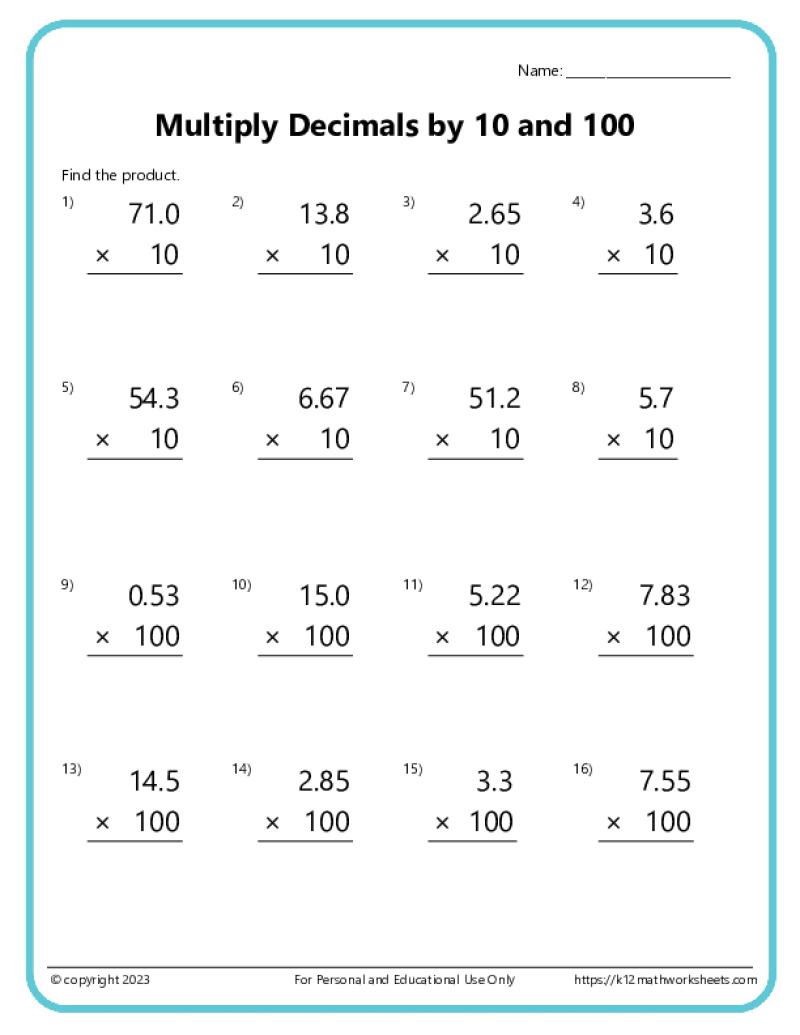 Multiplication Worksheets K12 Math Worksheets Worksheets Library