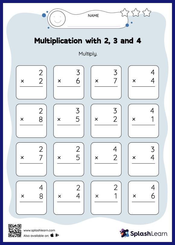 printable multiplication worksheet 3rd grade