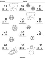 printable multiplication worksheet 4th grade math