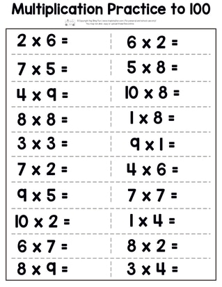 Multiplication Worksheets - Itsy Bitsy Fun