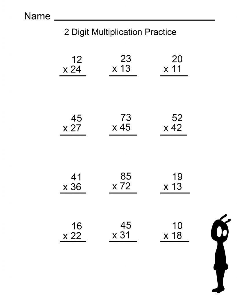 printable multiplication worksheets for grade 4