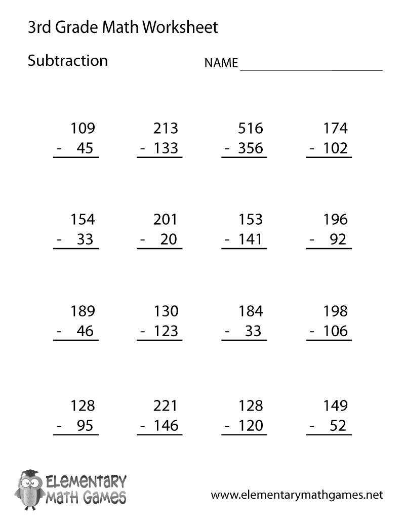printable multiplication worksheets for third graders
