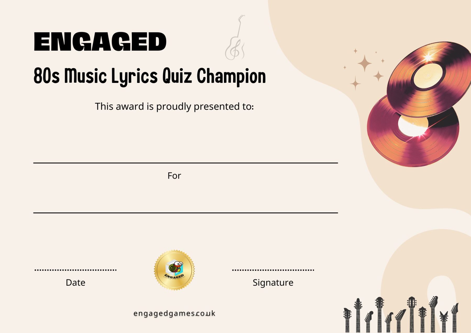 printable music lyrics quizzes