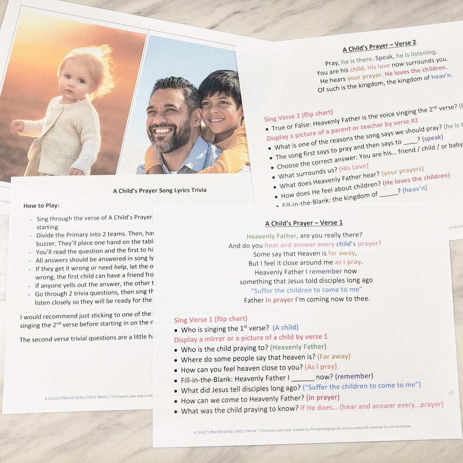 Shop: A Childs Prayer Teaching Ideas - Primary Singing