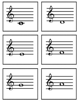 Music Note Flashcards by Teach From The Stage | TPT