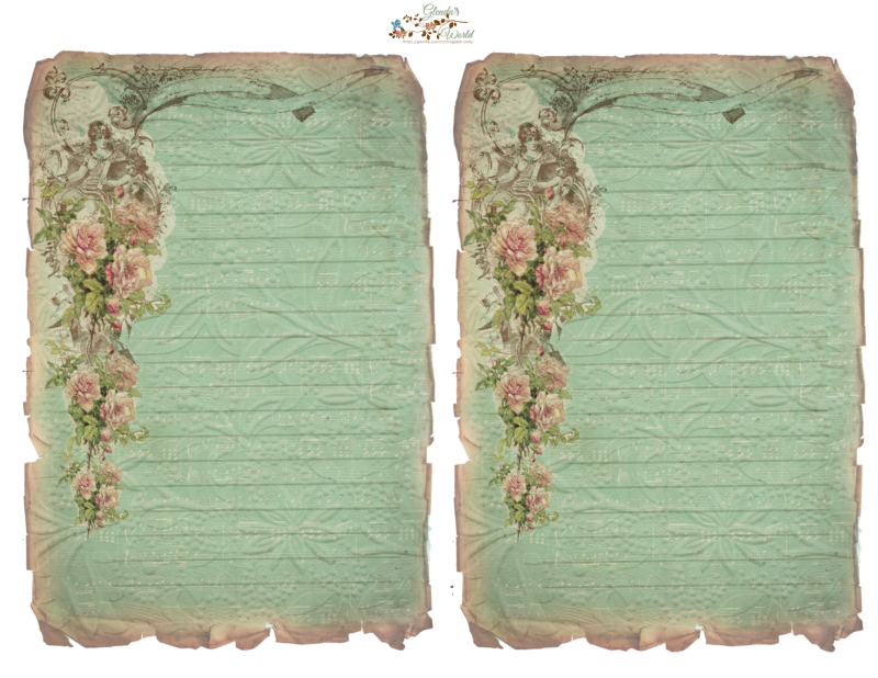 glendas World : Vintage Sheet Music Stationery