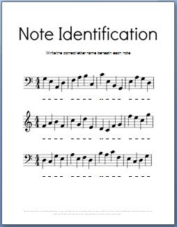 printable music theory worksheet