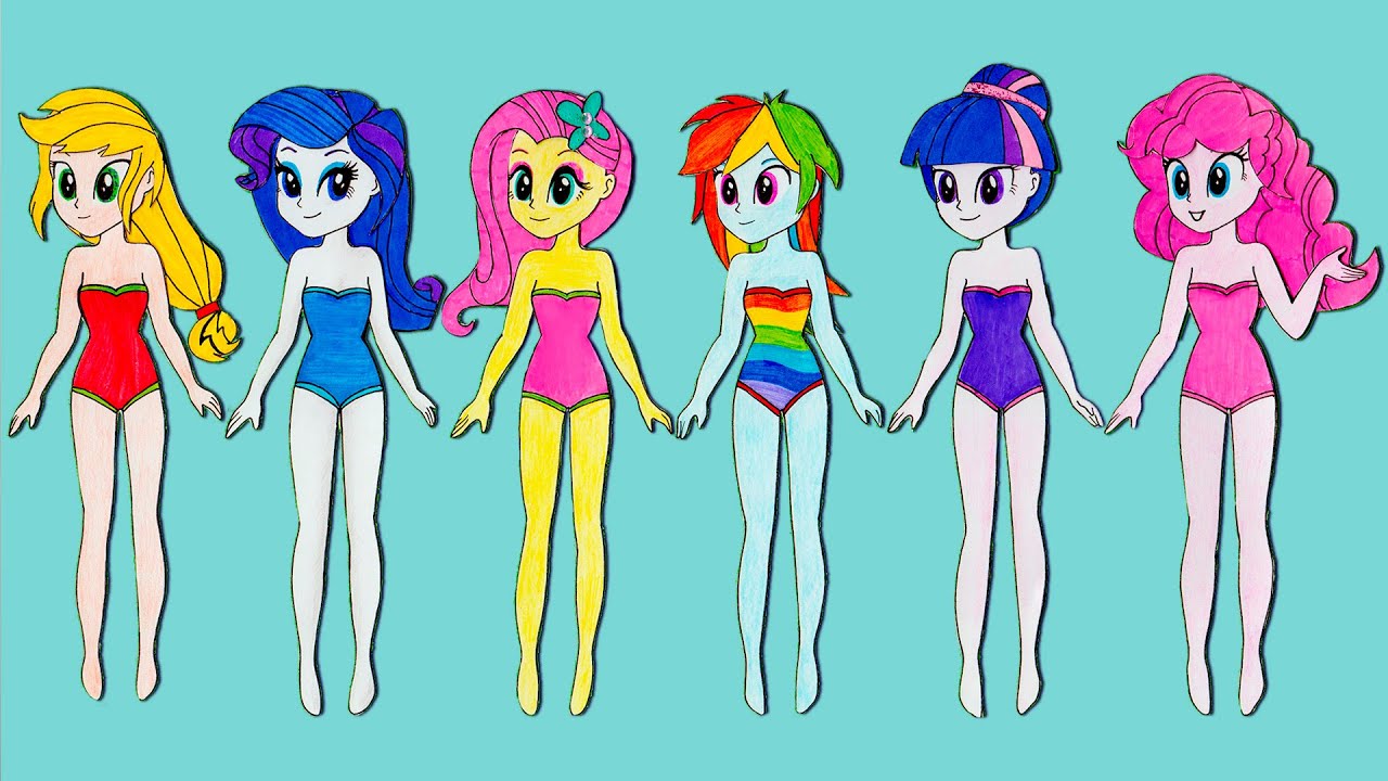 printable my little pony paper dolls