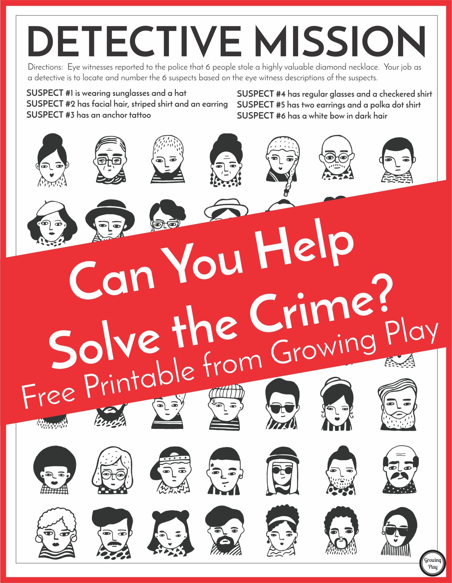 detective-puzzle-for-kids-free-printable-growing-play-worksheets-library for Free Murder Mystery Games Printable Detective Puzzle for Kids - Free Printable - Growing Play - Worksheets Library for Free Murder Mystery Games Printable