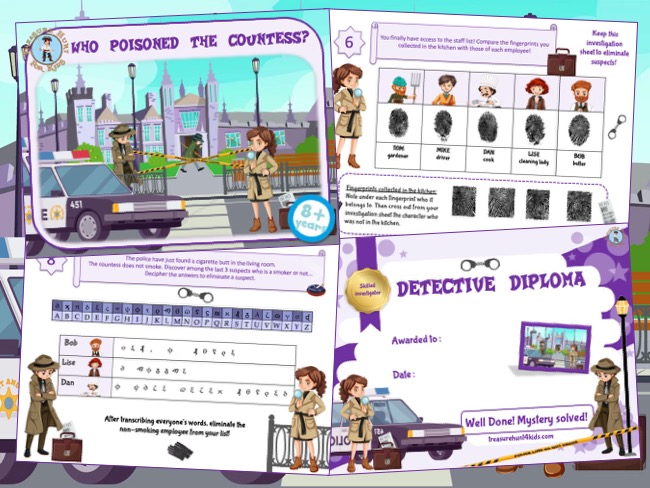 The Countess Poisoning Mystery Game - Treasure hunt 4 Kids