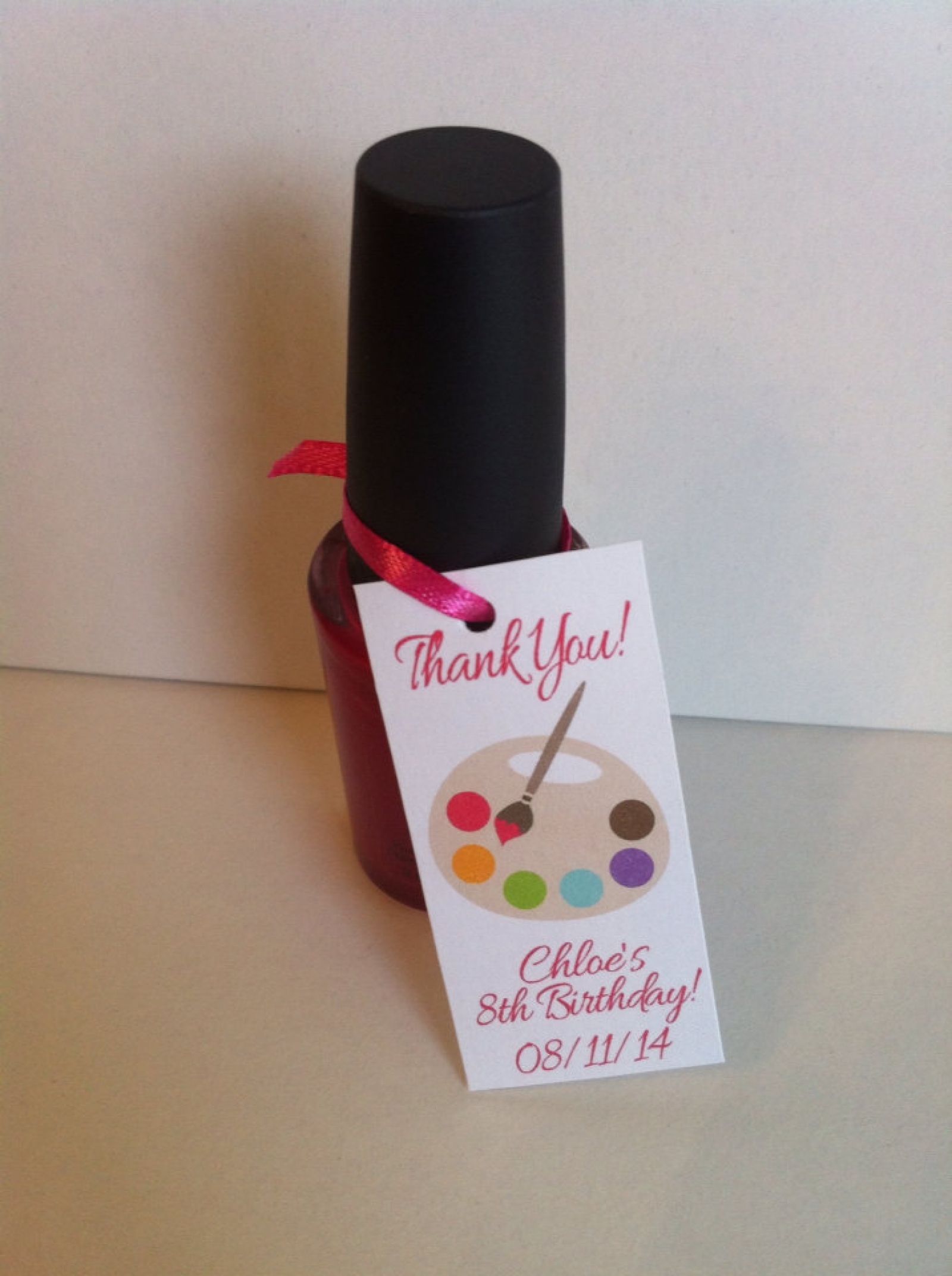 printable nail polish birthday invitations