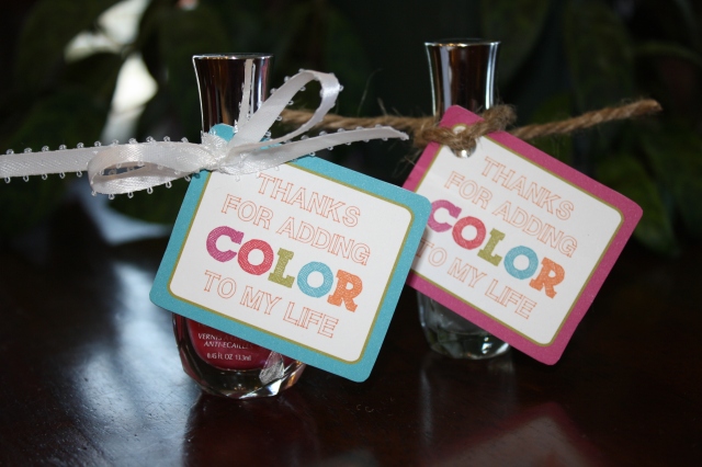 printable nail polish gift tags