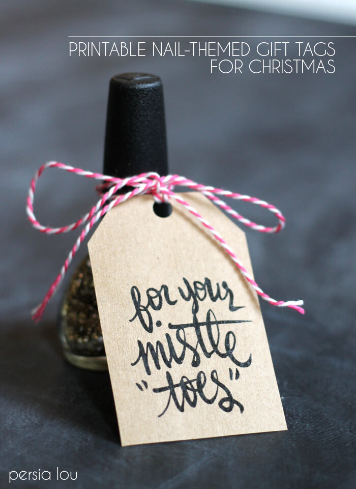 printable nail polish gift tags