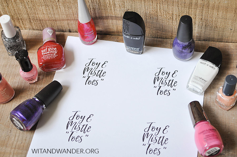 printable nail polish gift tags