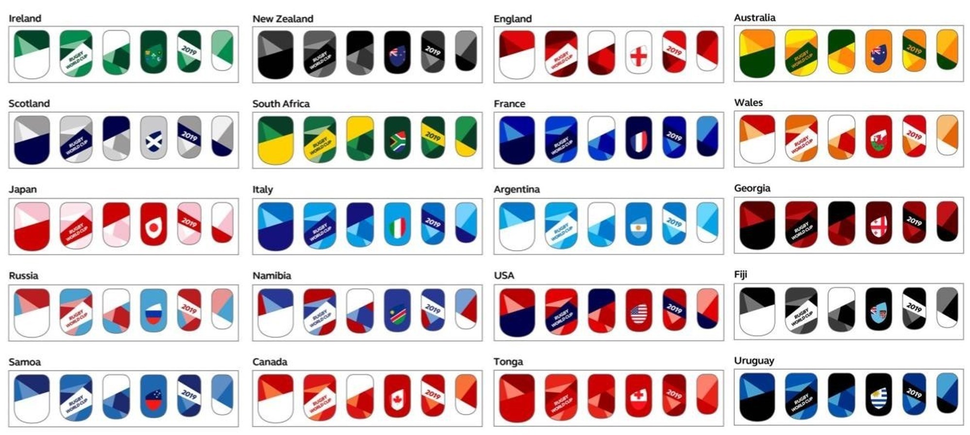 Canon Releases Nail Sticker Designs For All Twenty Teams Competing ...