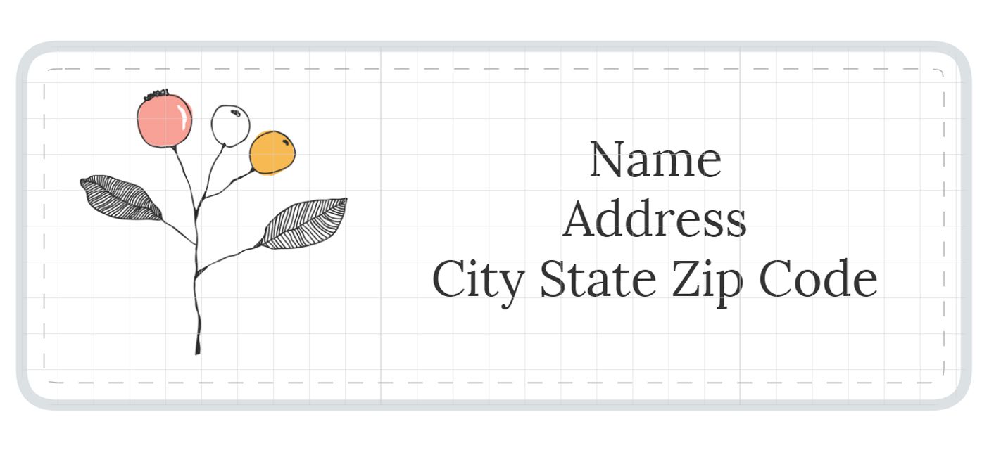 printable name and address labels