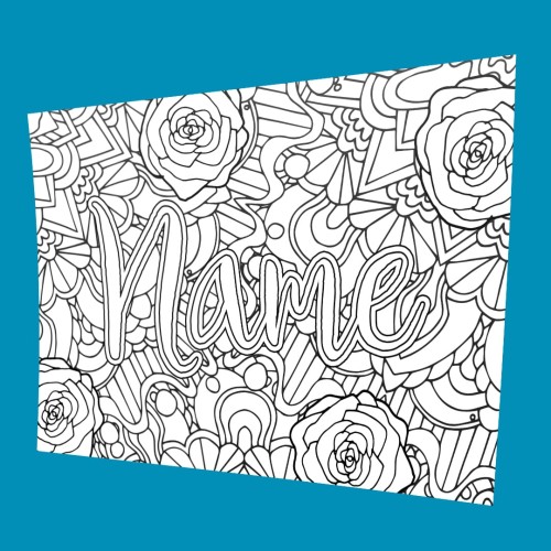 Custom coloring page from your name - Sarah Renae Clark - Coloring ...