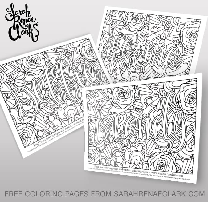 printable name art free