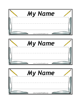 Desk Nameplate Teachers Printable